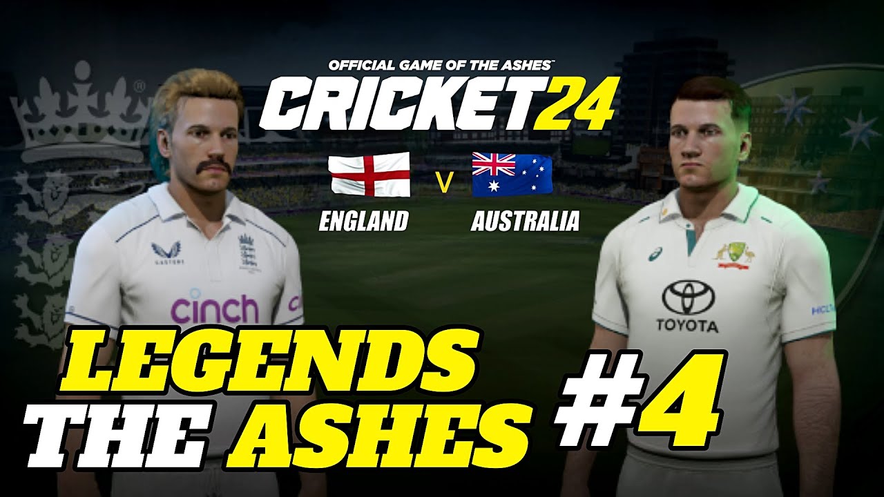 THE LEGENDS ARE BACK! || CRICKET 24 - LEGENDS ASHES PART #4@MrBeast @MrBeastGaming @CarryMinati