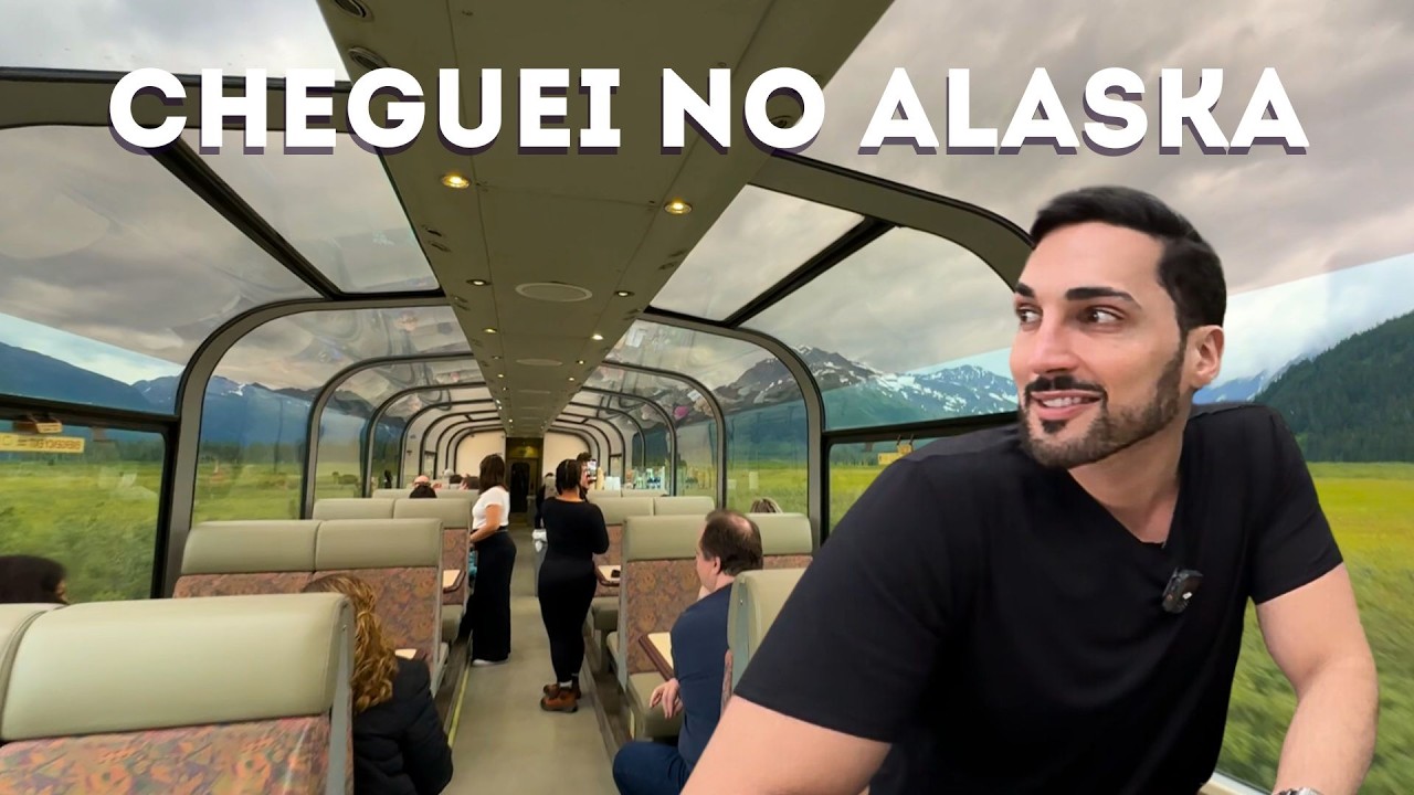 PRIMEIRAS IMPRESSÕES ALASKA - Viajando no TREM de VIDRO DO ÁRTICO de Anchorage a Seward