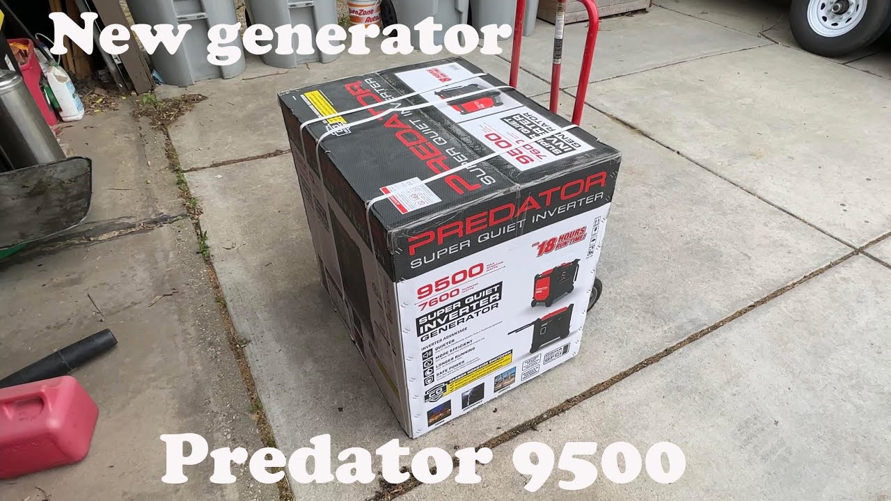 Распаковка генератора Predator 9500, первый запуск и 20-часовое обновление
