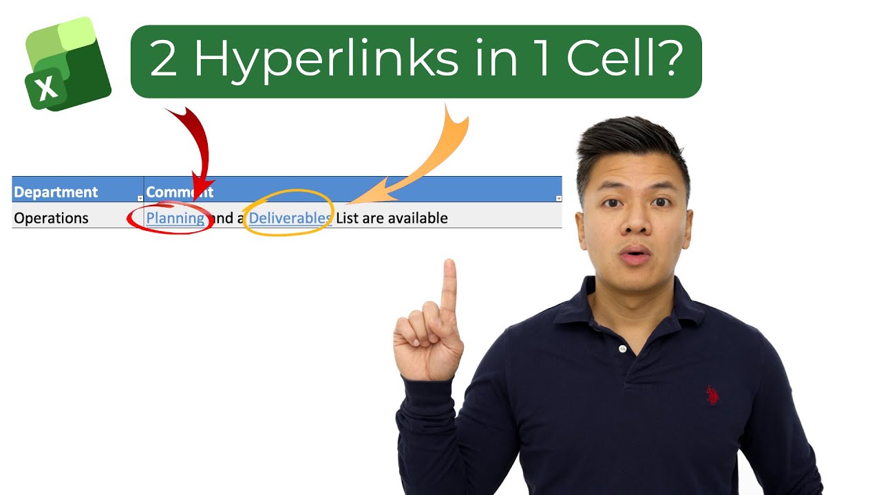 Excel Hack: Add multiple hyperlinks in one excel cell