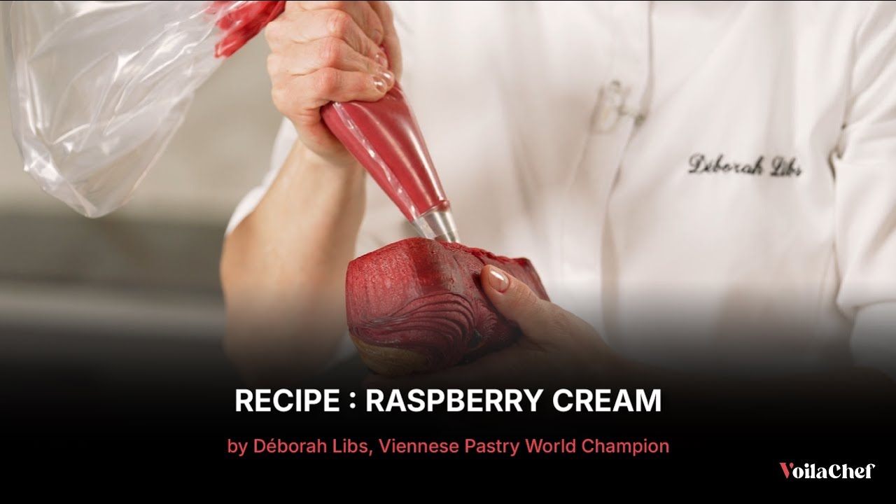 Raspberry Cream Recipe by Déborah Libs, World Viennoiserie Champion | A Signature Chef Recipe