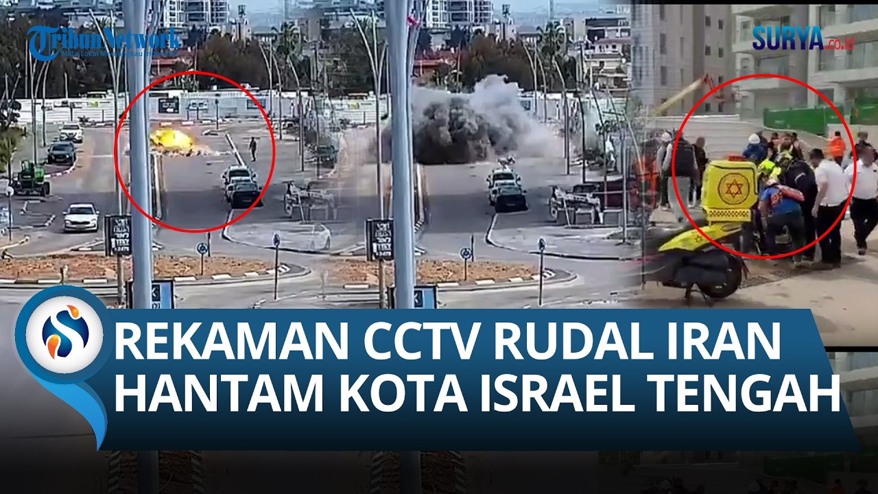 Detik-detik Rudal Iran Hantam Pusat Israel, Pecahan Ledakan Tewaskan 1 Orang & Lukai Warga di Yehud
