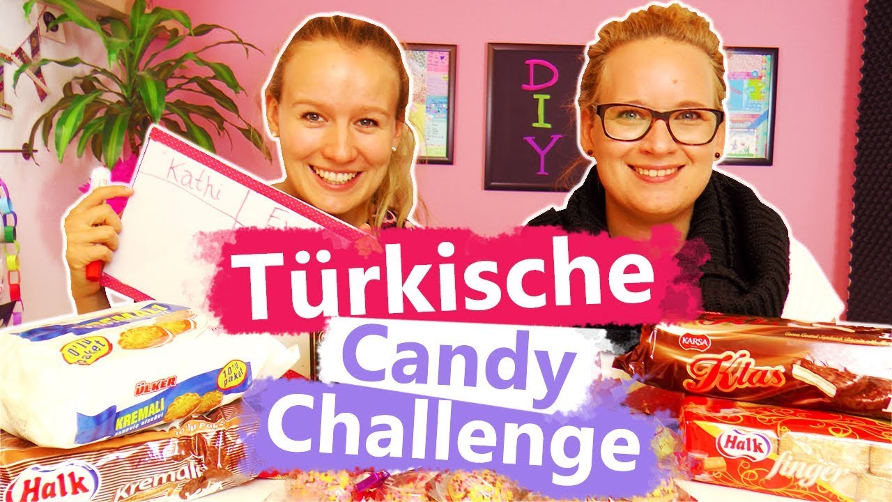 Türkische Candy Challenge DIY Inspiration | Eva & Kathi testen internationale Süßigkeiten aus Türkei