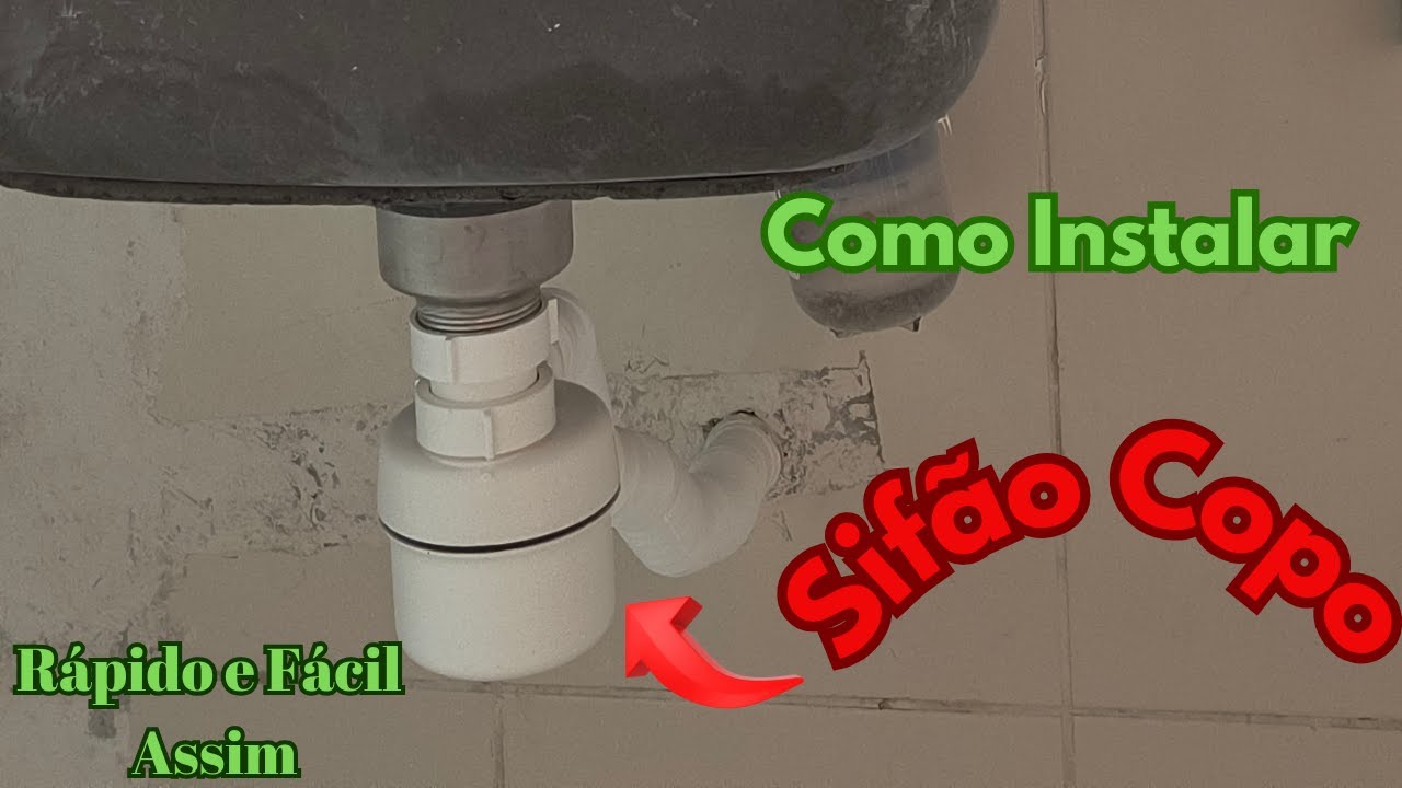 Como Instalar Sifão Copo