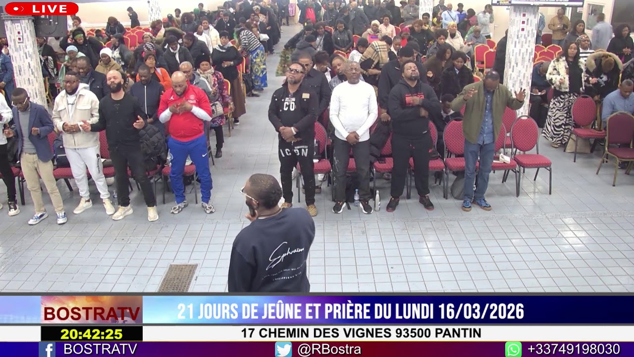 21 JOURS DE JEÛNE ET PRIÈRE DU LUNDI 16/03/2026