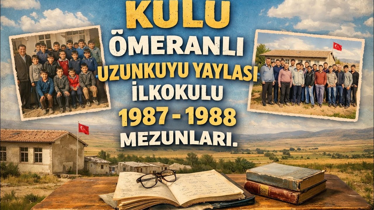 Kulu / Ömeranlı / Uzunkuyu Yaylası 1987–1988 Eğitim Öğretim Yılı,Cihanbeyli,Yeniceoba,#aydinyayantv 