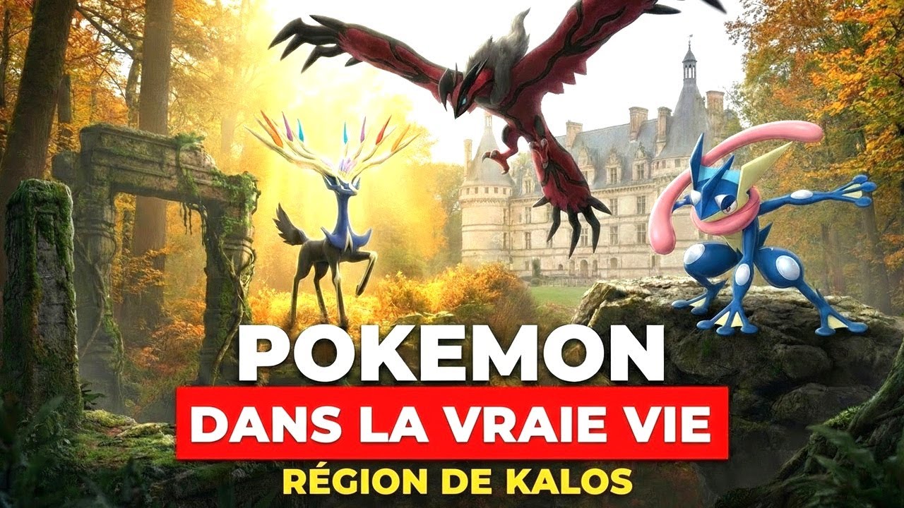 Pokémon dans la Vraie Vie | Les 72 de la Région de Kalos (6G Réimaginée par l'IA)