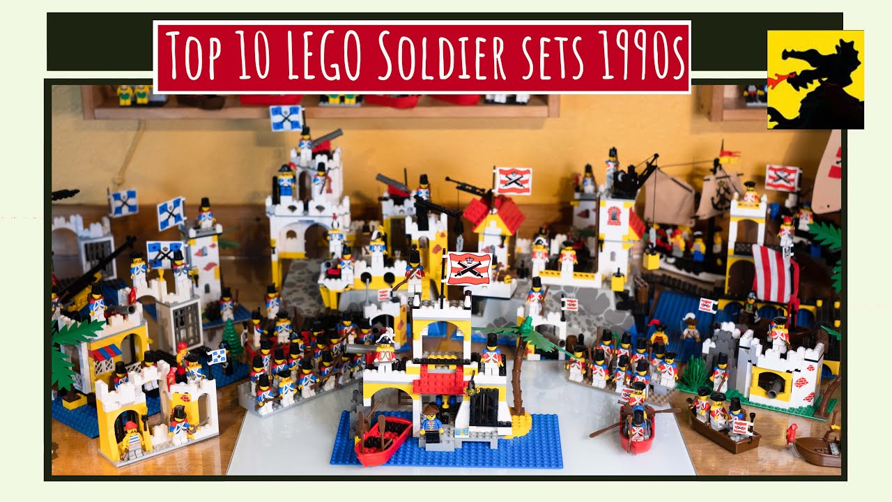 Top 10 LEGO Soldier sets from 1989 - 1996.  Which is the BEST?  Part of the LEGO Pirate Theme.