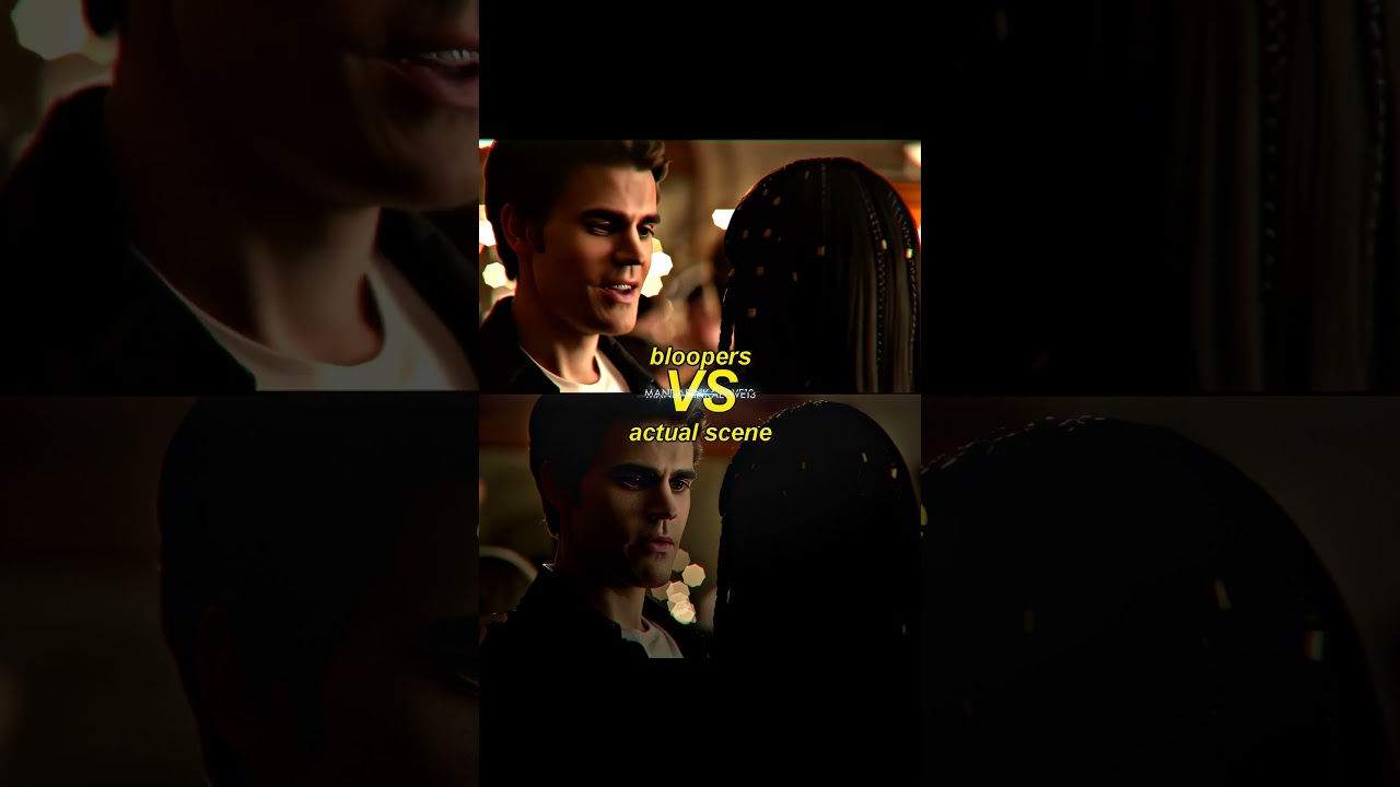 The Vampire Diaries Bloopers VS Actual Scene; Season 5 🔥 #thevampirediaries