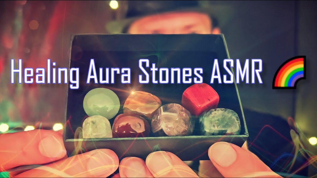Healing Aura Stones ASMR 🌈 Gentle Clicks & Textures