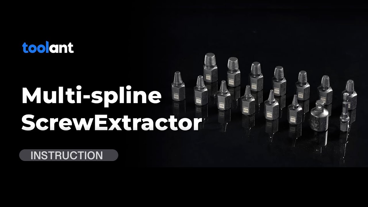 toolant Multi-spline Sscrew Extractor Set - Instruction