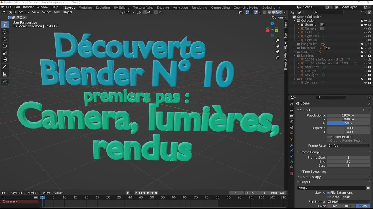 Blender 3.2.2 Débutant : AxelCours10