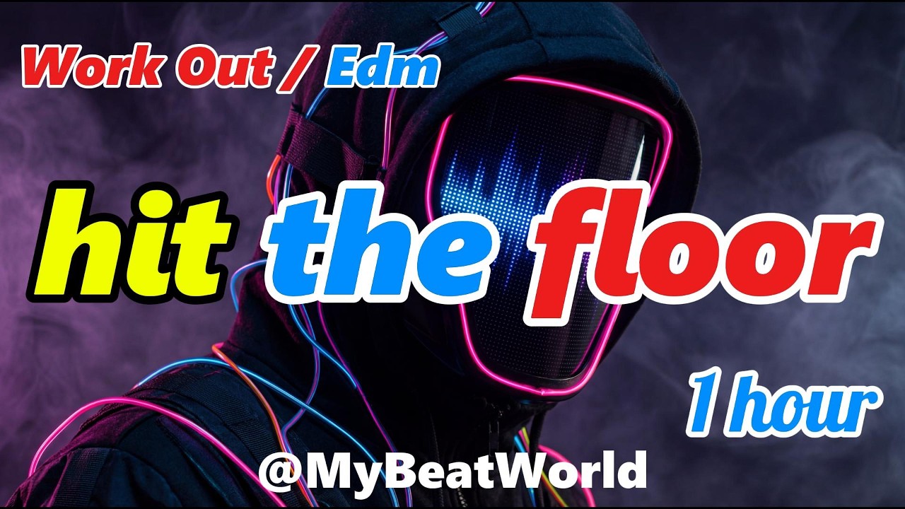 🎧Playlist l⚡️ Crazy Beat EDM Workout Mix 🔥Hit The Floor 1 Hour Nonstop Gym & Running Energy