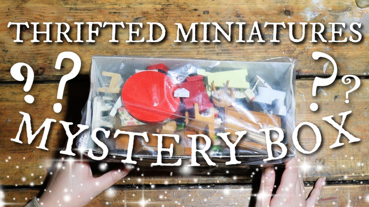 Charity Shop Dolls House Haul! MYSTERY UNBOXING! What`s At The Bottom?
