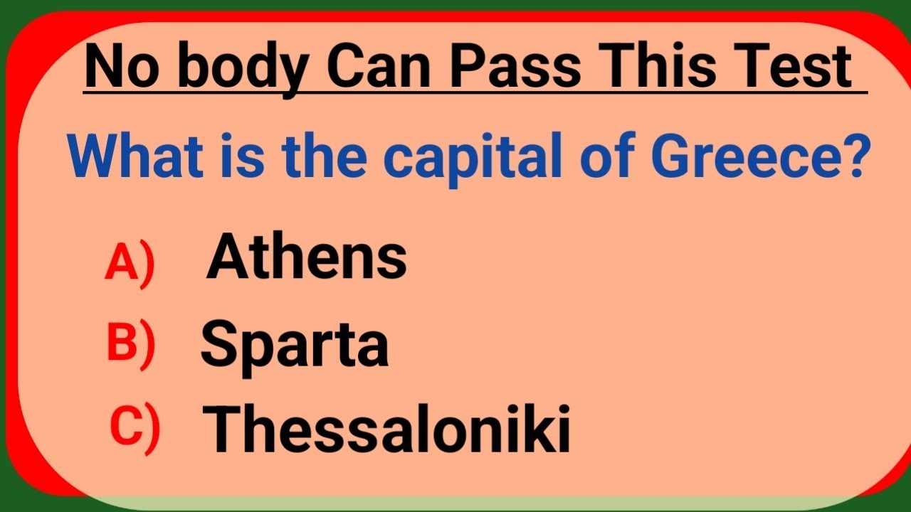 Only Geniuses Can Score 3/24 | World GK Quiz