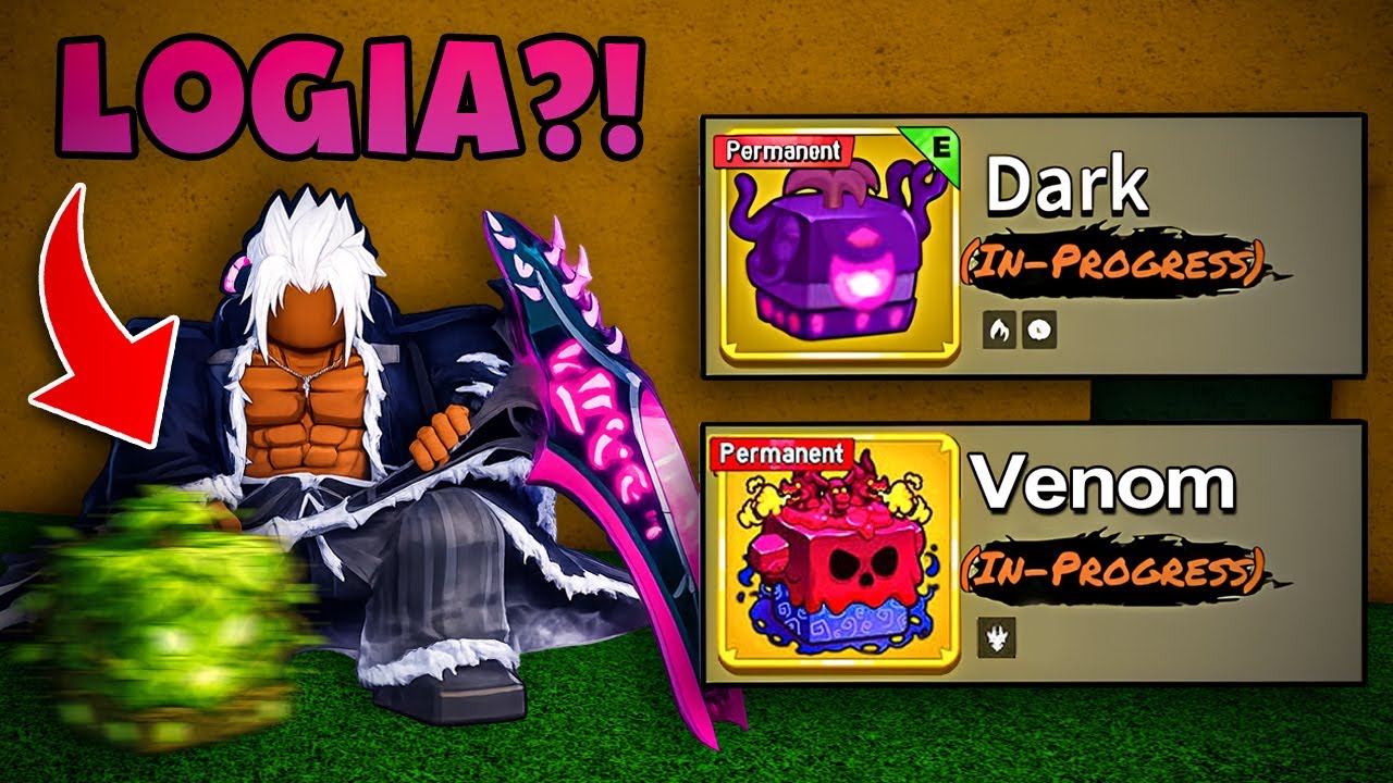 NOVA FRUTA LOGIA?! Rework Venom, Dark e SEA 4 😱