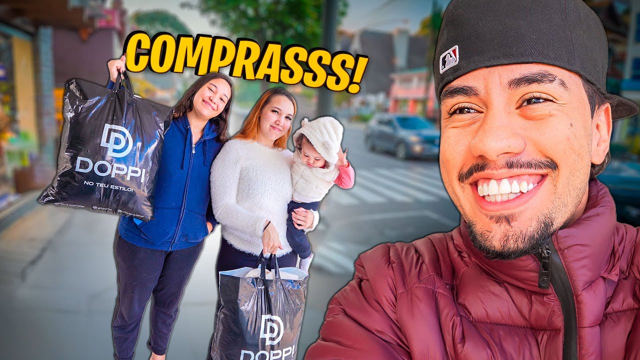 FIZEMOS  COMPRAS NA VIAGEM SECRETA🛒🏠NAO AGUENTAMOS O FRIO!!!