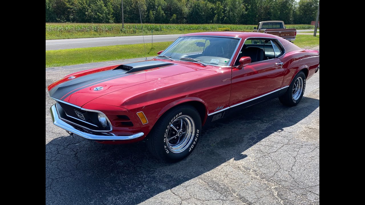 1970 Mustang Mach 1 , 351 ~ 4 speed Test Run  ABclassics.com