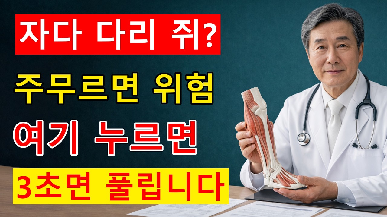 자다가 다리 쥐 나면 절대 주무르지 마세요… 75세 의사가 밝힌 ‘3초 반사 지점’, 여기를 누르면 종아리가 바로 풀립니다