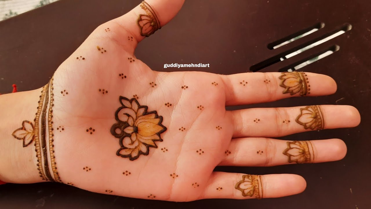 minimal mehndi design | front hand minimal mehndi design | new arebic mehndi | henna