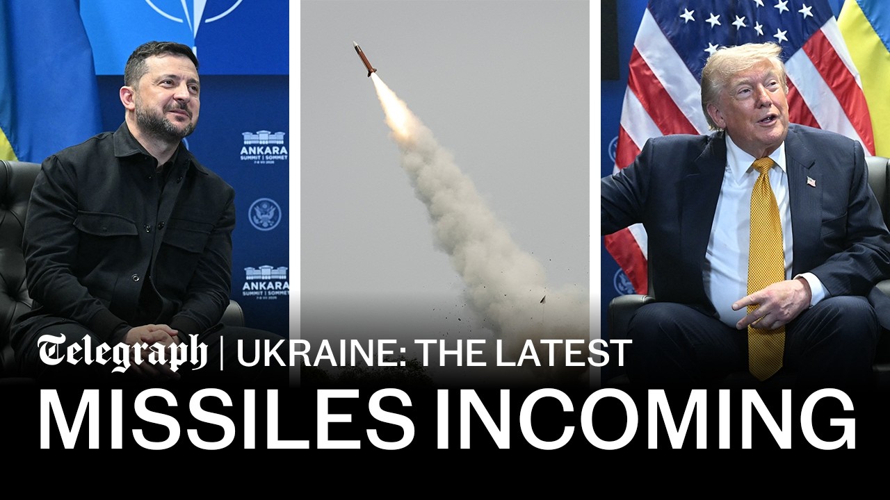 Trump hands &lsquo;critical&rsquo; missile blueprints to Ukraine at NATO summit | Ukraine war news updates today