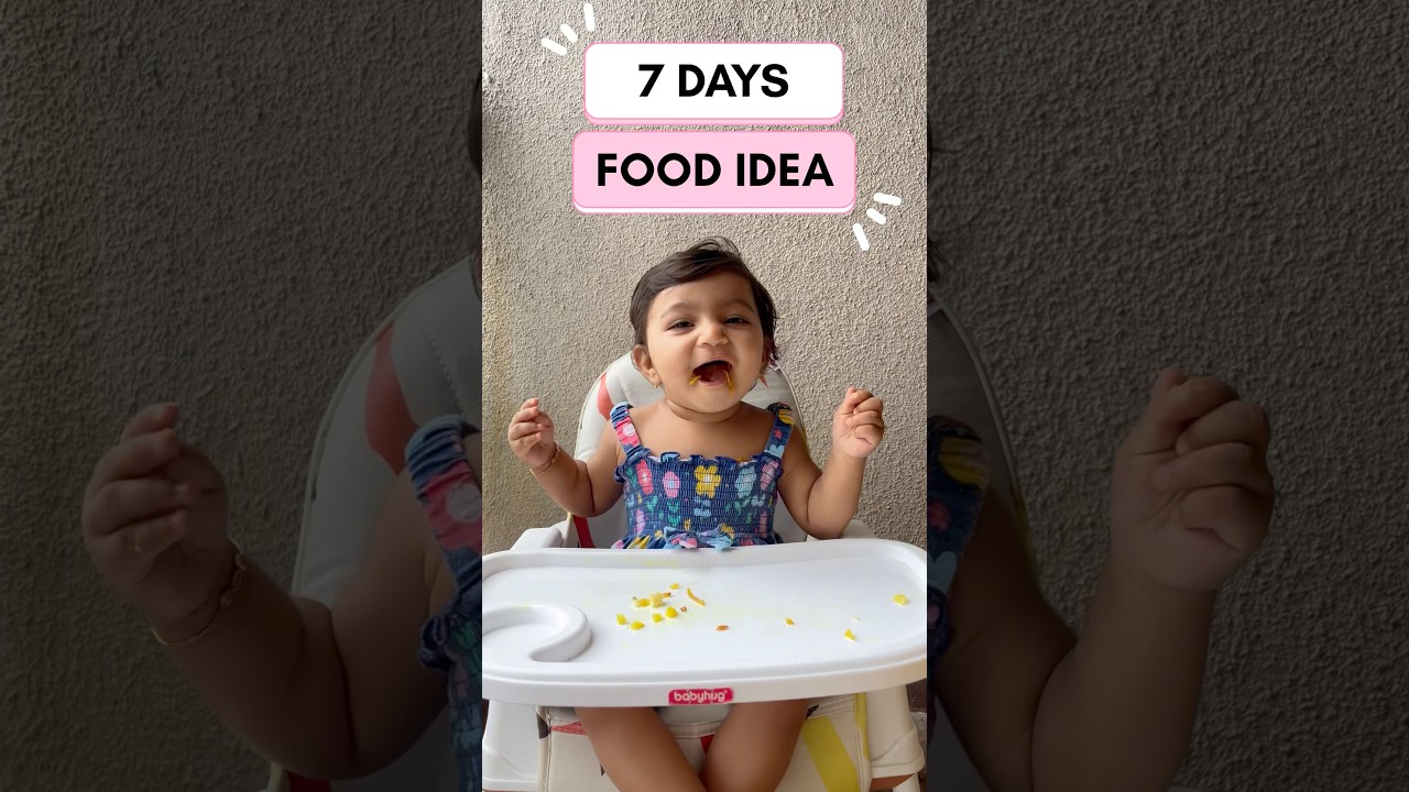 What my 11 Month Old Eats for Lunch and Dinner for a week (Baby Food Recipes ) 🍛 #shorts