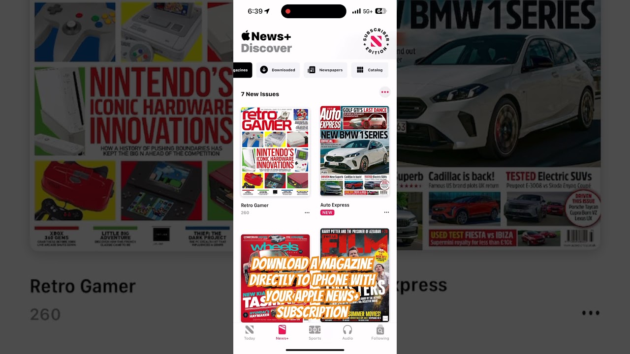 Download a magazine to iPhone with your Apple News+ subscription #ios #iphonehelp