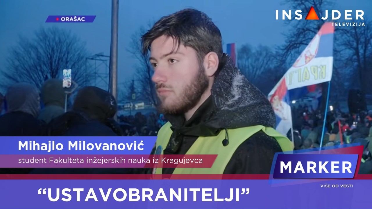 Student inženjerskih nauka Mihajlo Milovanović: Studenti su uzeli titulu ustavobranitelja