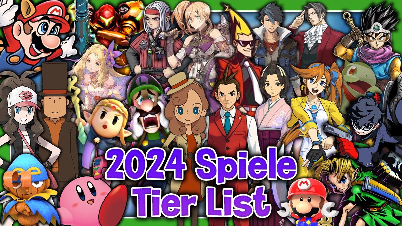 Ich ranke JEDES Spiel, das ich 2024 gespielt habe (Tier List) | Grüner Veero