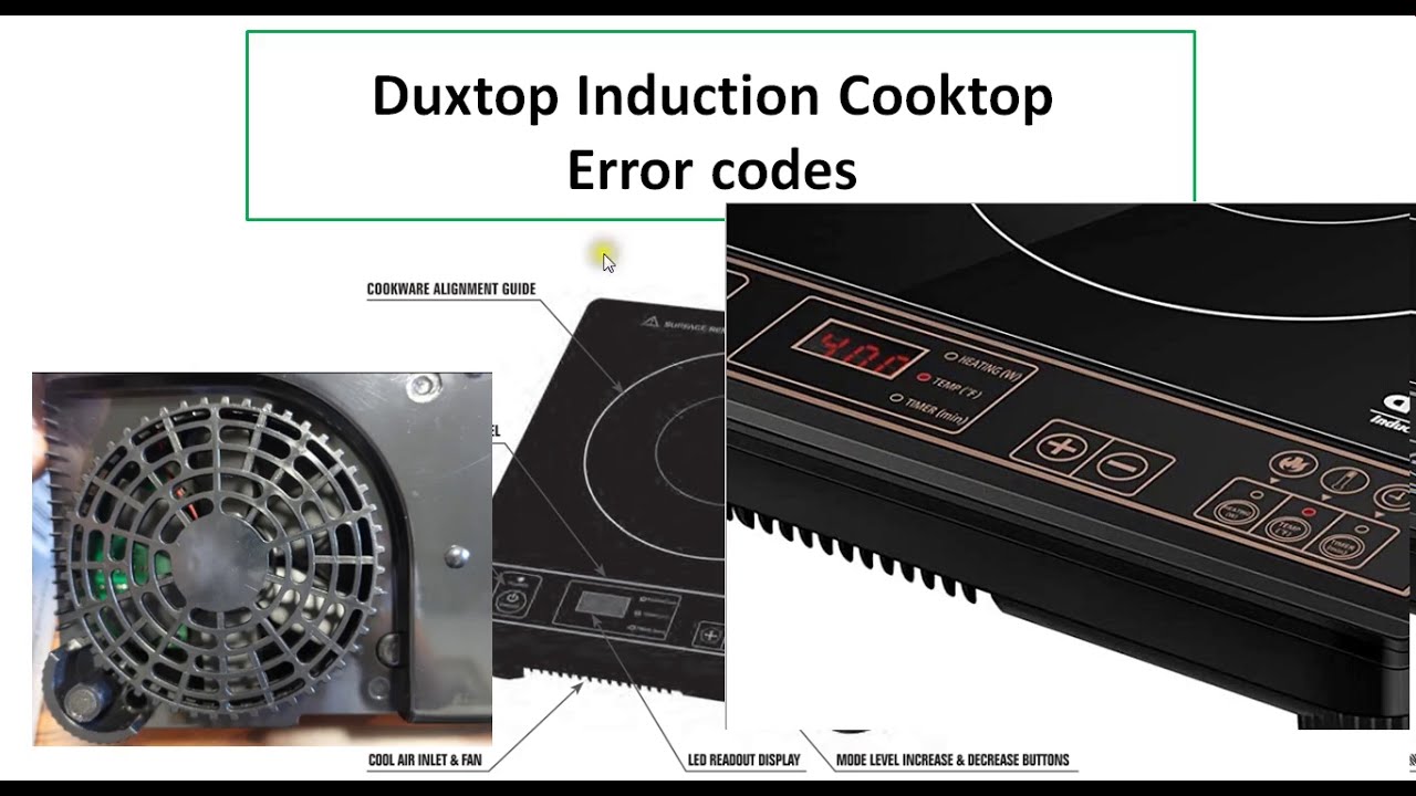 Duxtop Induction Cooktop Error codes || Common problems || fix