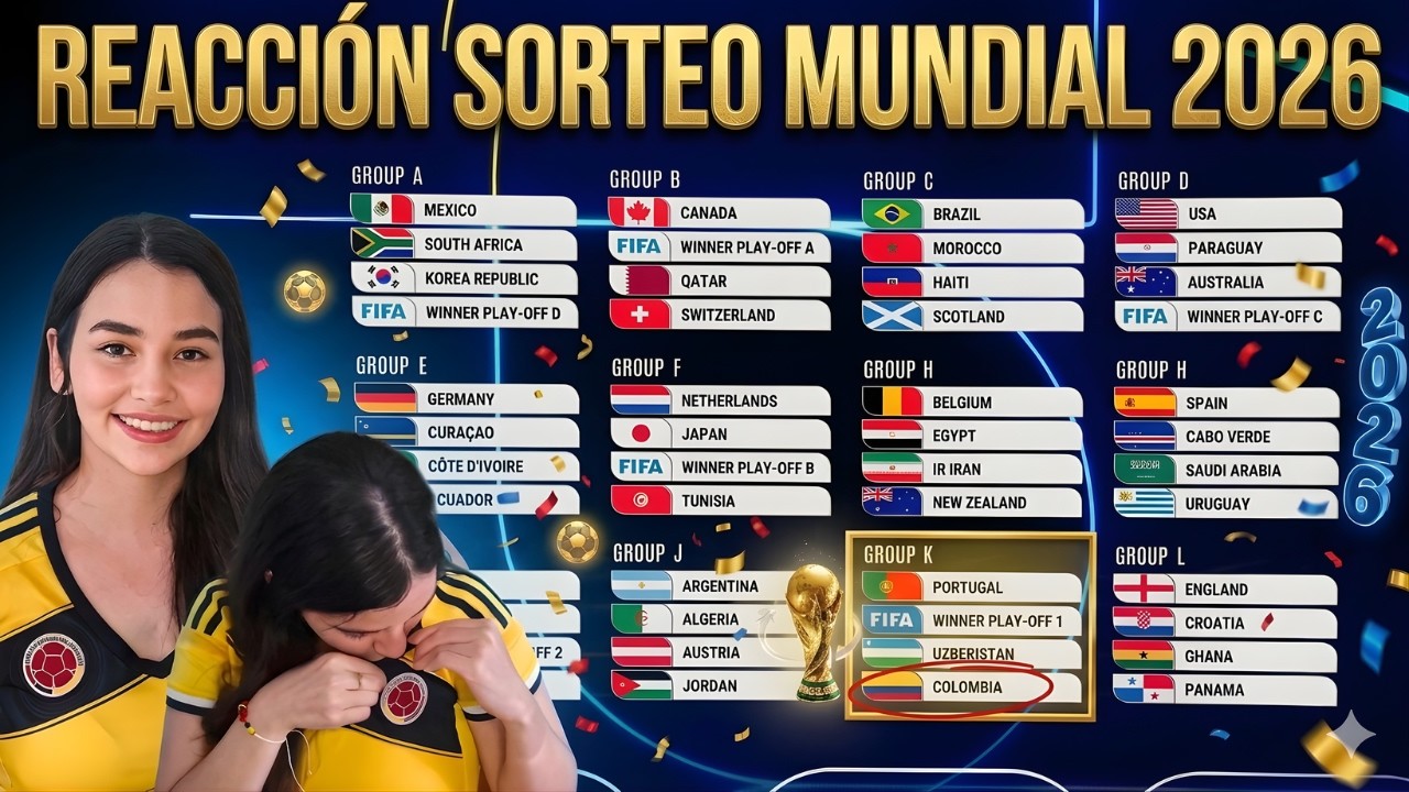 REACCIÓN COLOMBIANA al SORTEO del MUNDIAL 2026 😱