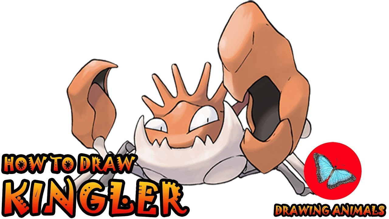 How To Draw Kingler Pokemon | Drawing Animals