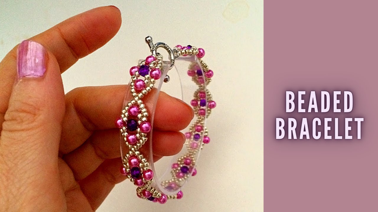 how to make beaded bracelet. jewelry making