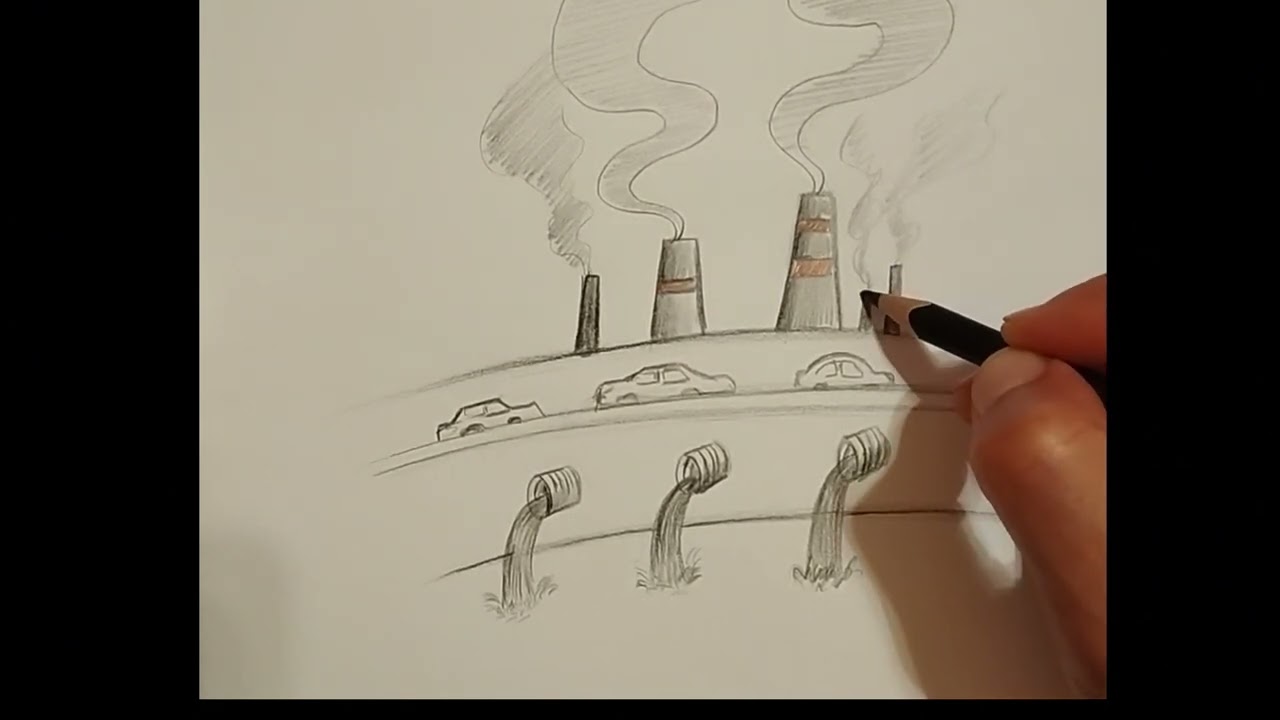 رسم حول تلوث الماء # رسم حول البيئة