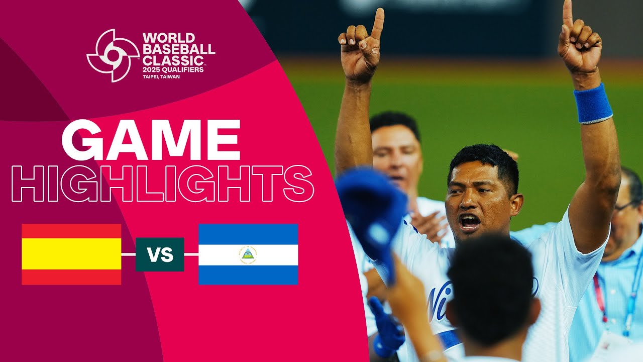 Spain vs. Nicaragua | 2025 World Baseball Classic Qualifier Highlights