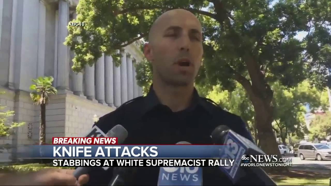 Multiple People Stabbed at White Supremacist Group Protest
