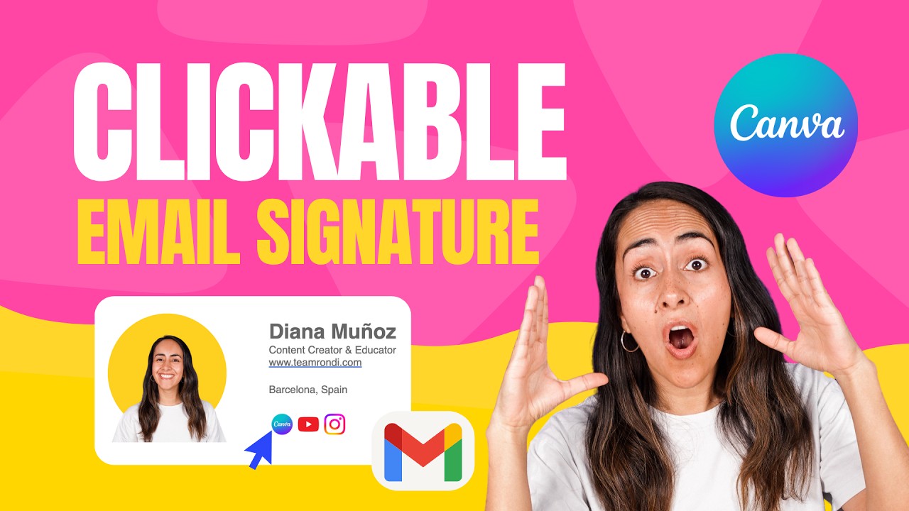 Create a Sleek Gmail Signature in Canva [FREE]