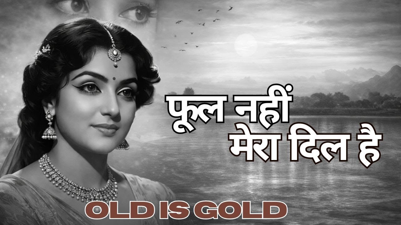 फूल नहीं मेरा दिल है Old Is Gold | Old Hindi Song | Sad Romantic Melody