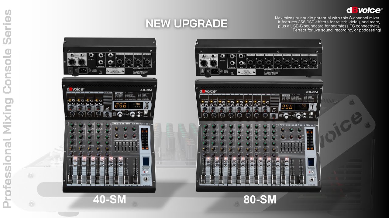 Mixer Keren Fitur Lengkap 256Dsp Effect | New Upgrade dBvoice 40-SM & 80-SM