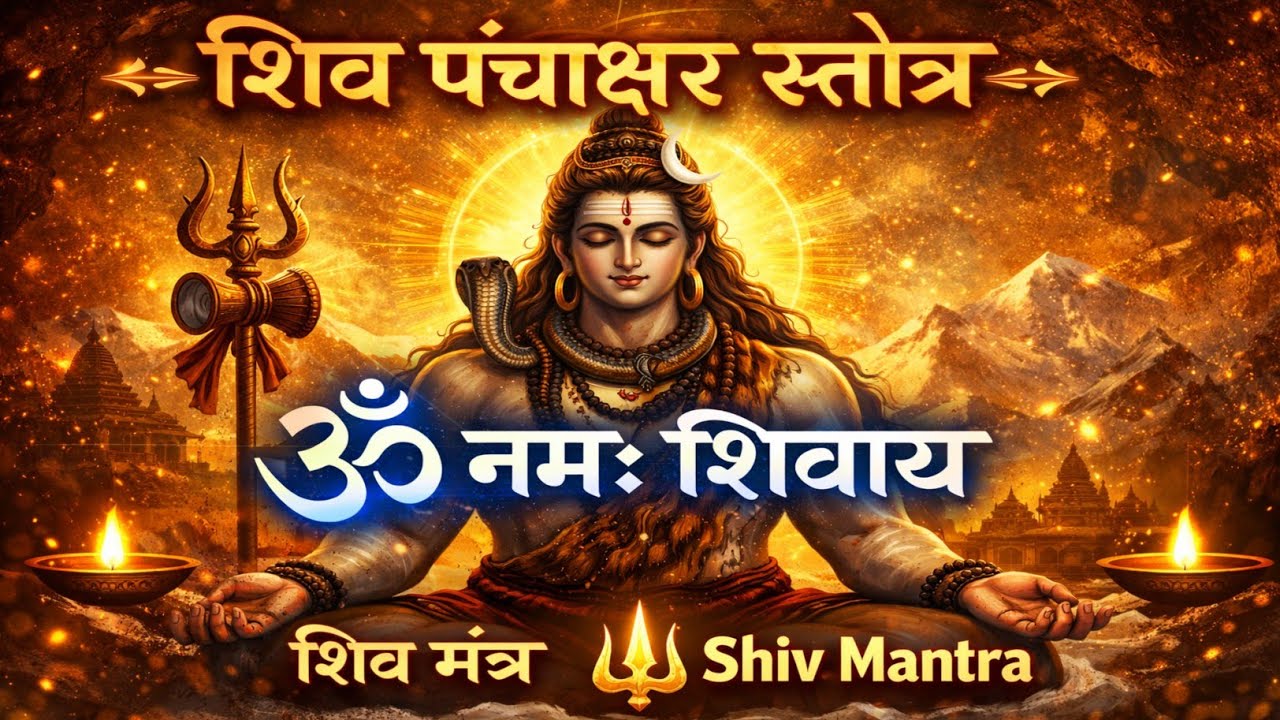 Shiv Panchakshara Stotram 🙏 | ॐ नमः शिवाय | Powerful Shiva Mantra | Peaceful Bhajan