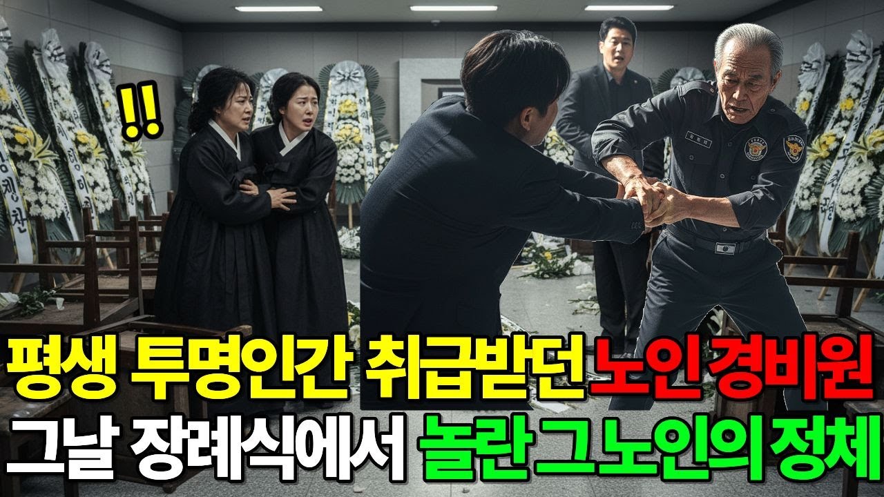 평생 투명인간 취급받던 경비원  .. 장례식 날, 정체가 밝혀지는데…