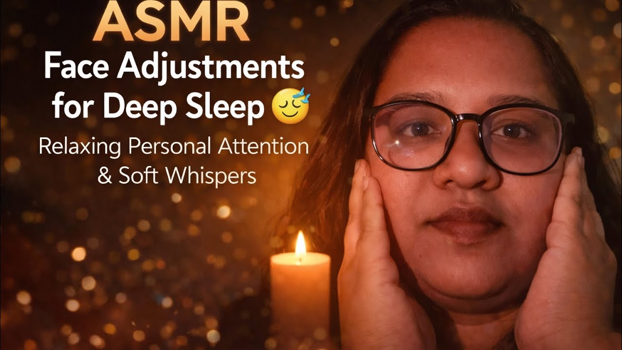 ASMR Face Adjustments for Deep Sleep 😴 Relaxing Personal Attention & Soft Whispers