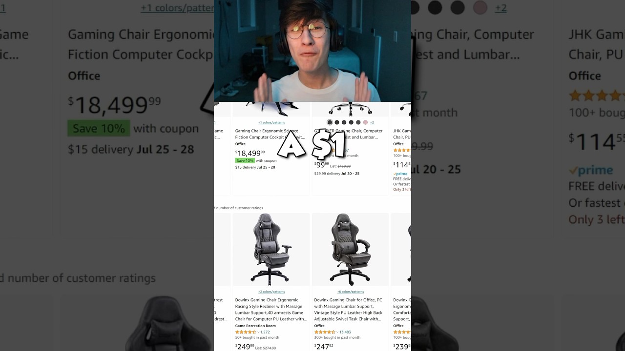 There Is A $1 Gaming Chair on Amazon&hellip;. 😂