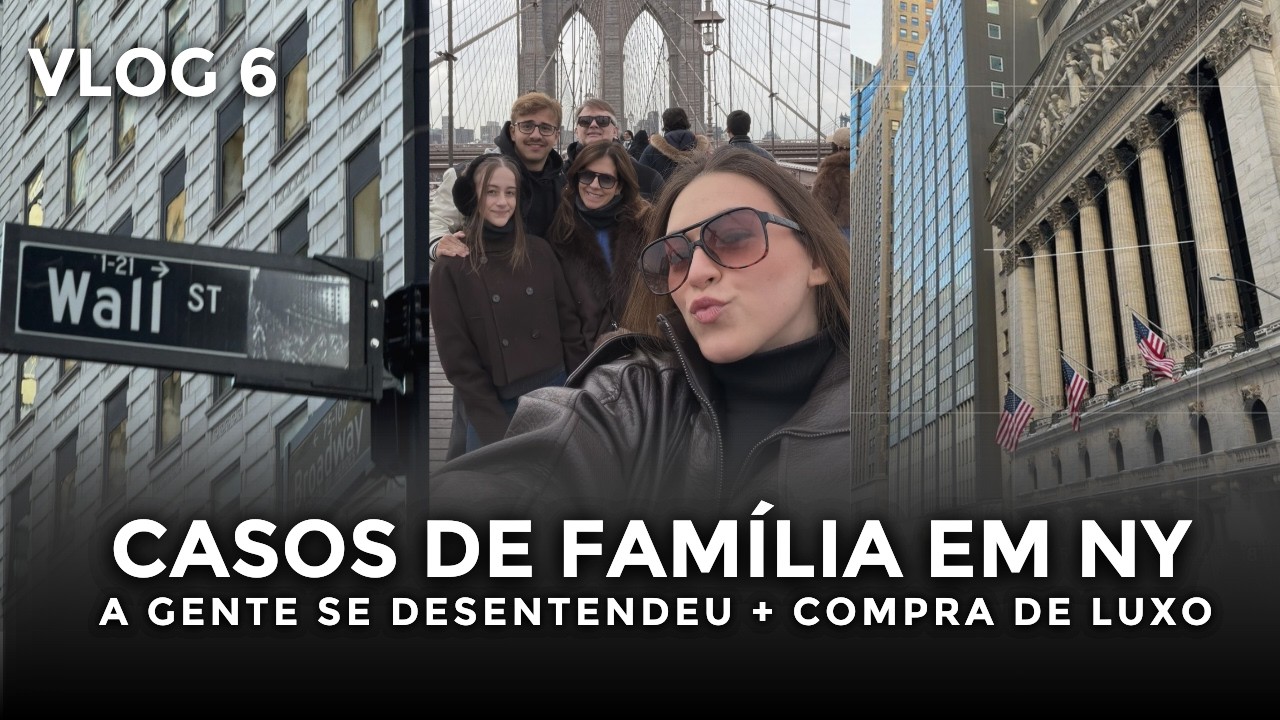 WE CROSSED THE BROOKLYN BRIDGE! Luxury shopping, family feud & freezing cold - ep. 06🗽
