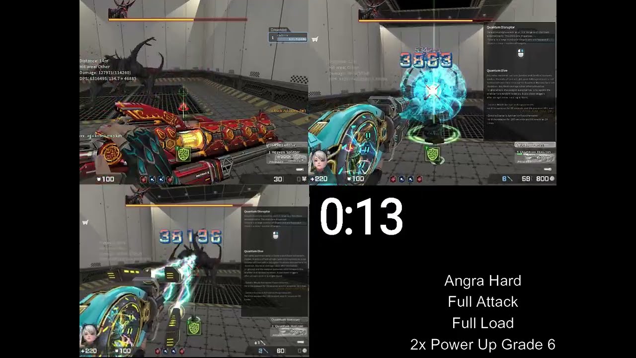 Quantum Horizon vs Heaven Splitter (Boss Damage Comparison)