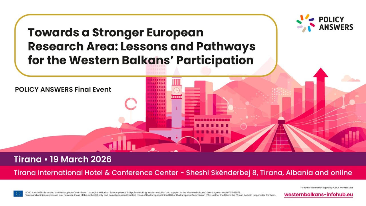 POLICY ANSWERS Final Event – Towards a Stronger European Research Area
