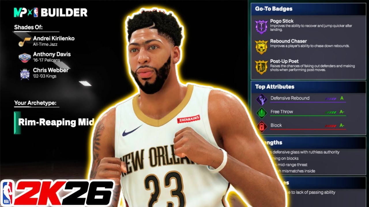 Best *PELICANS* ANTHONY DAVIS Build in NBA 2K26