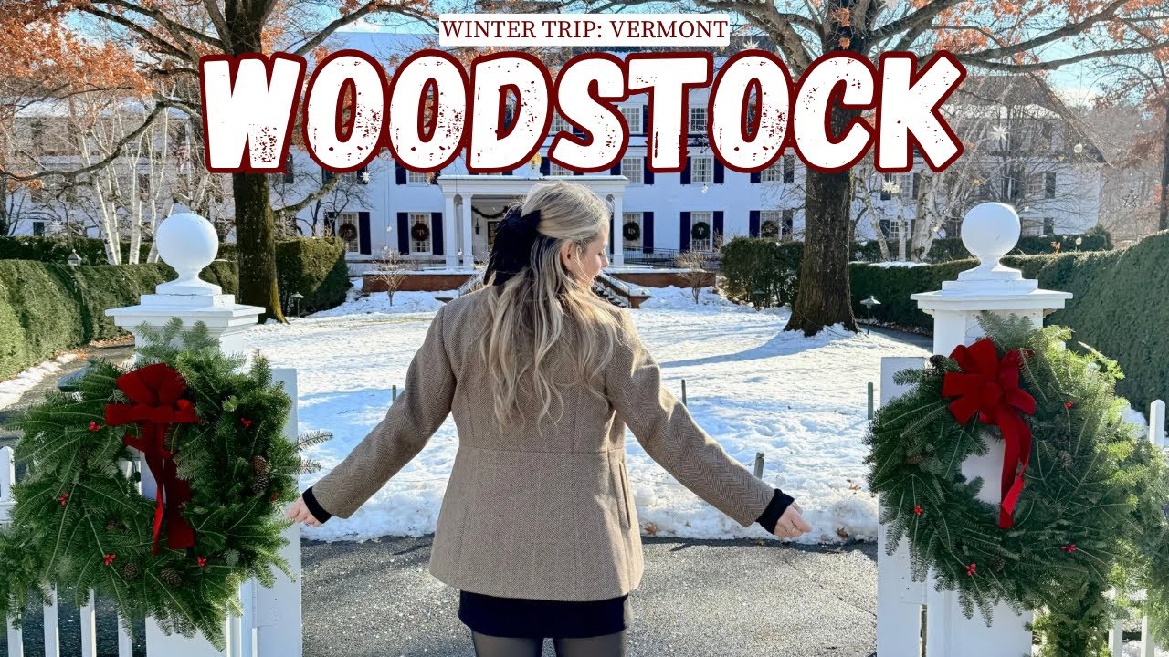 WINTER IN WOODSTOCK VERMONT ❄️🩵 Top things to see and do, exploring Burlington & more!
