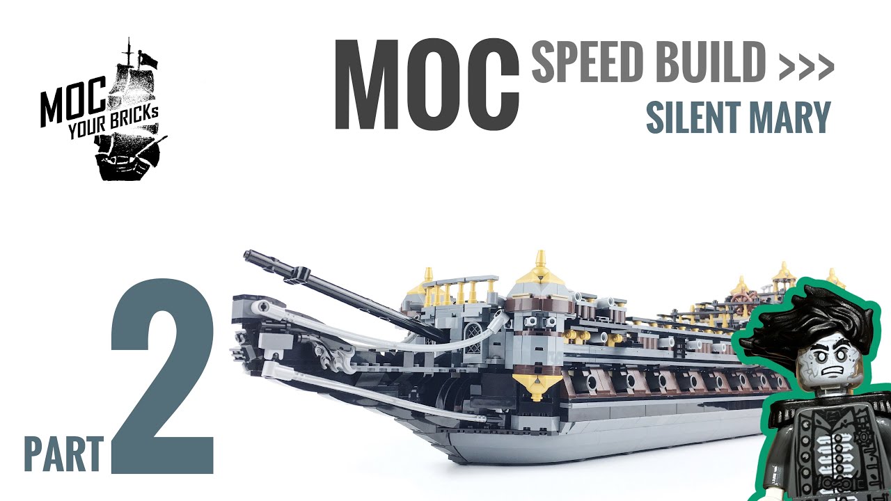 Lego pirate ship MOC : Silent Mary Speed Build Part 2