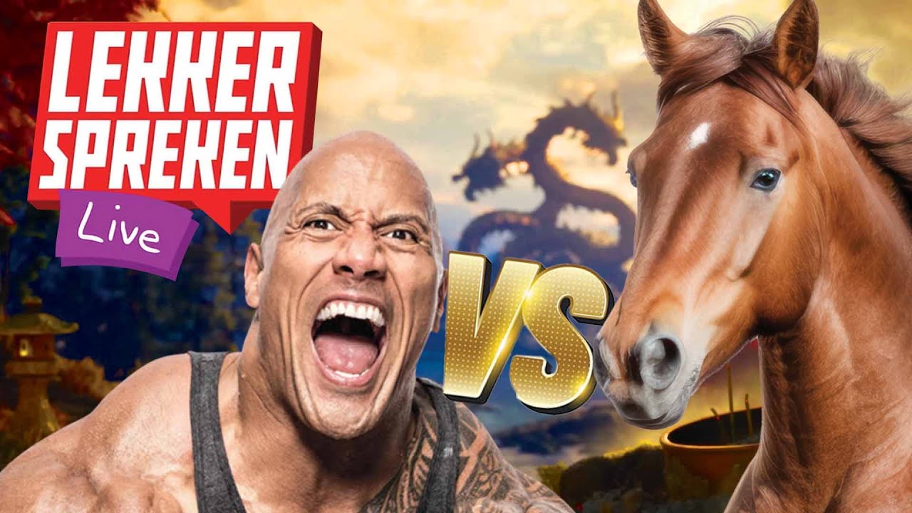 The Rock VS een Paardje - Lekker Spreken Live
